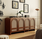 Gharaana Credenza Hutches Vyut Wooden 70" Crockery Cabinet